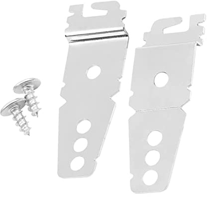 POPETPOP 2pezzi Staffa Montaggio Per Lavastoviglie in Ferro Resistente Clip Per Fissaggio Alla Cucina Kit Installazione Incluse Per Supporto Stabile