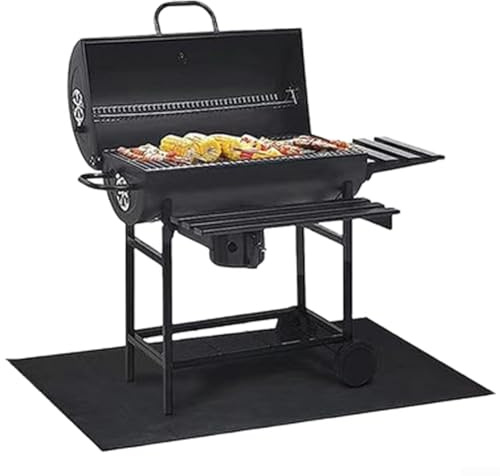Yuanpgky Alfombrilla de barbacoa de alta resistencia para uso en exteriores, almohadilla de fibra de vidrio ignífuga para terrazas, patios y protección de césped, barbacoa resistente al calor de 11 a