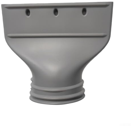 UrbanHui Adaptador de ventana de manguera plana con 4 pestañas de bloqueo para una fácil instalación, apto para aire acondicionado y escape de secadora, ventilación compacta de 5 cm