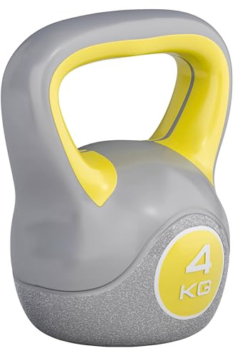 GORILLA SPORTS® Kettlebell - 2kg, 3kg, 4kg, 5kg, 6kg, 8kg, 10kg, 12kg, 14kg, 16kg, 18kg, 20kg Gewichte, Einzeln/Set, mit/ohne Ablage, Kunststoff - Kugelhantel, Schwunghantel, Kugelgewicht