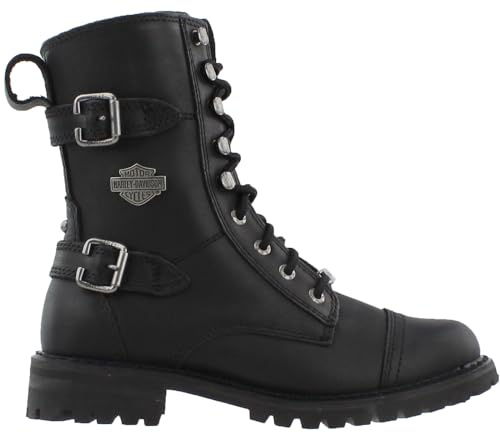 Harley-Davidson Women's Balsa 7-Inch Motorcycle Boots D83853 (Black, 11)
