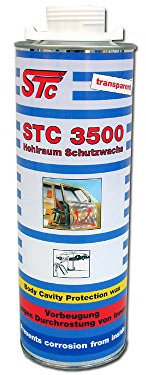 STC Hohlraumschutz Wachs transparent 1 L Pistolenflasche Hohlraumversiegelung Rostschutz