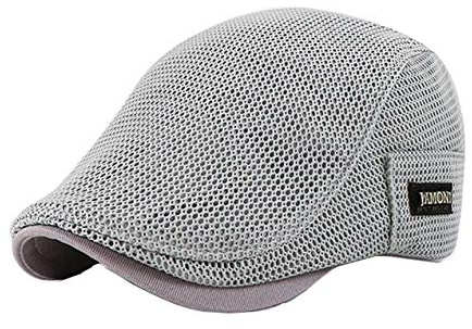RUICHENG Skärmmössa män sommar mössa herr andas mesh basker keps glidande mössa platt keps, GRÅ, 56/60