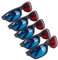 Dciustfhe 5x Red and Blue Anaglyph Dimensional 3D VISION Glasses For TV Movie Game DVD