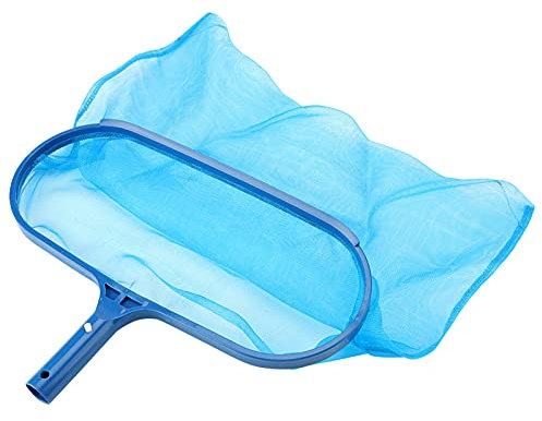 NOENNULL Épuisette de Piscine en Plastique Bleu à Mailles Fines pour Piscine, étang,
