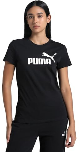 PUMA Ess No. 1 Logo Tee, Magliette Unisex - Adulto, PUMA Black, S