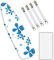 EcoNour Ironing Board Covers 124 x 38 cm Extra Thick 7mm Padding, 100% Cotton Top Covers Easy-Fit for Protecting Ironing Board Cover Complete Set with 4 Strings and Scorch Resistant Padding - Large