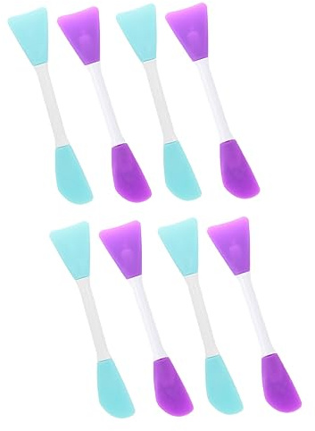 EXCEART Spatules à Peinture pour Mélanger les Pigments Lot de 8 en Silicone Double Extrémité Légères pour Poterie et Peinture Artistique