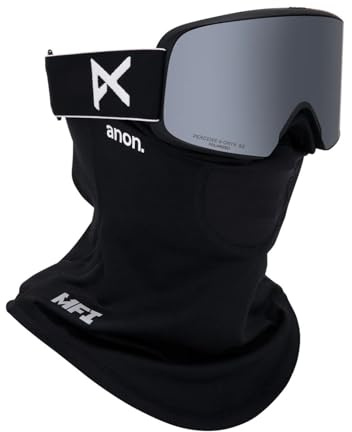 Anon M6 Snow Goggles + Bonus Lens + MFI Face Mask + Case (Frame: Black, Lens: Perceive Sunny Polarized Onyx, Spare Lens: Variable Violet)