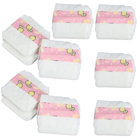HEALEEP 5pcs Baby Doll Diapers, Soft Simulation Diapers Refill for 18~22 Inch Baby Doll Accessories Adjustable Underwear Newborn Underpants Accessories