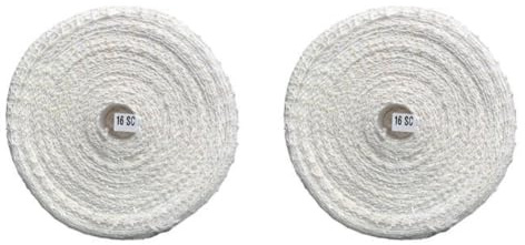 Iyalezirk 2 Stycken Kökspåse Flätad Griskött Griskött Mesh för Träskor Rope Bomull Rep Reptillbehör Nättillbehör för förpackning, 5 meter