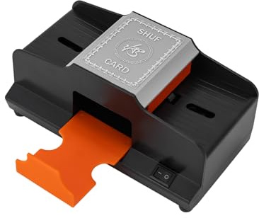 Ciounmb Kortblandare kort poker spel däck automatisk mixer 2 däck för kortspel hem fritid familj kompakt 22 cm