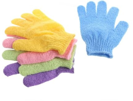 ABOOFAN Moufles de Bain Exfoliants Cordon Gommage Corporel 2pcs en Polyester Vert Lavables en Machine pour Hommes et Garçon et Filles pour Bain