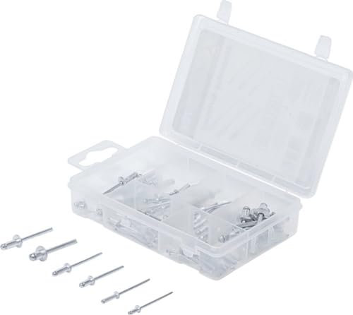 BGS Diy 88142 - Assortiment de rivets pop - Ø 2,4-4,8 mm - 70 pièces