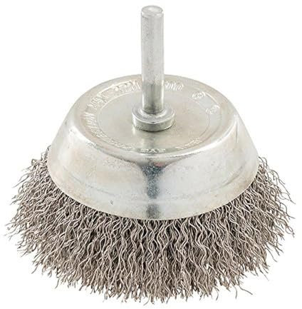 Silverline 409596 75 mm, in acciaio Inox-Spazzola a tazza metallica a filo