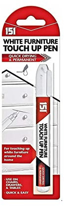 151 White Furniture Touch Up Pen Marker Repair Wood Floor Cabinet Laminate Scratches