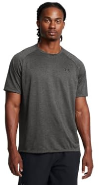 Under Armour Mens Tech 2.0 Short Sleeve T-Shirt, Carbon Heather/Black, 4XL Big