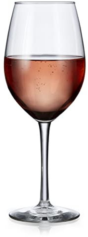 Libbey Entertaining Essentials All Purpose Wine Glasses, Classic White and Red Wine Glasses Set of 6, Stemmed Wine Glasses for Any Wine Variety