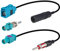 YILAINDUO Fakra auf DIN ISO Autoradio Antennenadapter Kabel Autoradio Antenne Fakra Z auf DIN Kabel DAB Antennenkabel für Autoradio Audio HD Radio Head Unit CD Media Player Receiver
