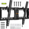 Perlegear TV Wall Bracket for 37–82 inch LCD LED 3D Plasma TVs up to 60kg, Slim Tilt TV Mount with Adjustable Pull Cords, PGLT5