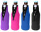 4 Pieces Wine Bottle Cooler, Collapsible Beer Bottle Sleeves, Rubber Insulated Sleeves, Zippered Beer Bottle Holder for Beer, Drinks (Black, Blue, Rose Red, Purple)