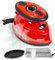 Duronic SI3 RD Mini Ferro da Stiro, Ferro da viaggio a vapore 400W, Serbatoio 35ml, Steamer portatile con base d’appoggio e borsello da viaggio, Per lavori di cucito, quilting, Rosso