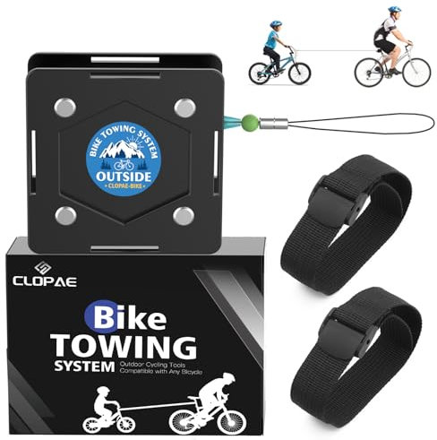 CLOPAE Abschleppseil Fahrrad Kinder und Erwachsene, 2.3M Fahrrad Traktionsseil, Eltern Kind Zugseil Abschleppseil Traktionsseil, Tragfähigkeit 120 kg, für Kinder MTB Bike Fahrrad