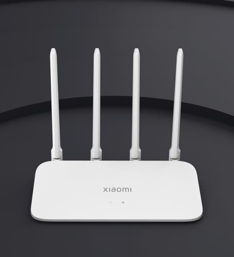Xiaomi Router Ac1200 | Router Fibra Óptica 1200 Mbps | Router con 128 MB de Memoria | Router Inalámbrico Doble Banda | Router Wifi con 4 Antenas Omnidireccionales | Color Blanco