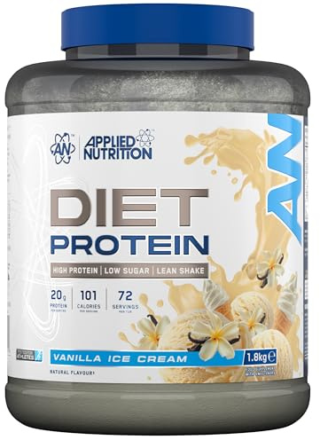 Applied Nutrition Diet Whey, Protéines de Whey, Complément de Protéines en Poudre Faible en Glucides et en Sucre, avec CLA, L-Carnitine, Thé Vert (1.8kg, Chocolat)