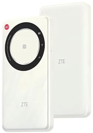 ZTE 5G Pocket WiFi U30 Air 4500mAh Tipo-C 867Mbps 2.4/5GHz Dual Band Portable Hotspot 5G 4G LTE Tarjeta SIM Router Móvil - Blanco