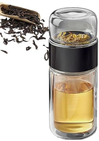 Teflaska med sil infusifiering te ägg teflaska av glas med sil design te infuser, tekula för löst te, bärbar teägg kopp för inomhus- och utomhusbruk, teälskare