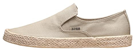 Zapatos de lona para hombre, suela de lino ligero, zapatillas transpirables de un solo color, zapatos de barco modernos para hombre, zapatos casuales, zapatos de tela, planos, zapatos descalzos
