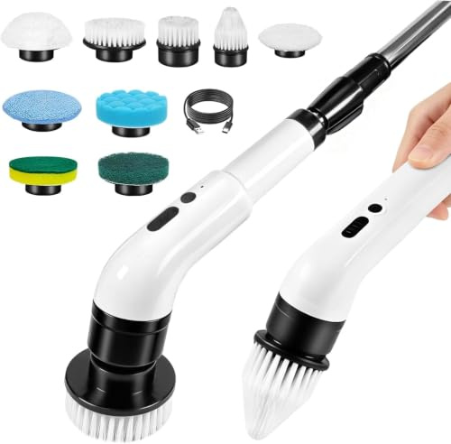 Oskuglin Spazzola Pulente 9-in-1, 450 giri/min, IPX7 & Telescopica