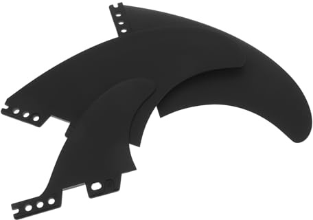 MOTHNUR Juego de 3 Aletas Desmontables para Tabla de Paddle Surf y Kayak 54 Pulgadas Accesorio Resistente Negras Aletas de Repuesto para Paleta y Sup Hinchable Mejora Seguimiento y
