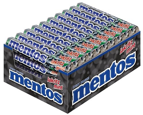 Mentos Reglisse 8 boites de 40 rouleaux