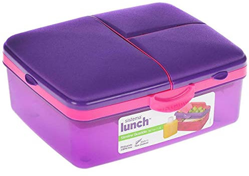 Sistema 3965 Lunch Slimline Quaddie 1.5L - Assorted Colors