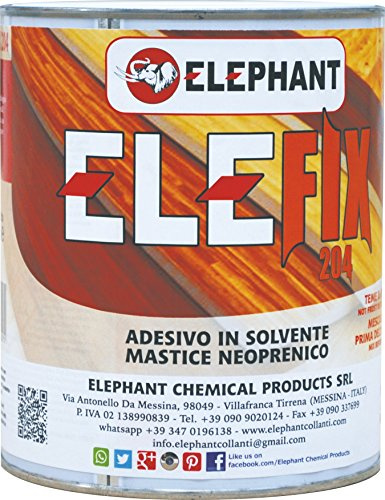 850ML | Adesivo in solvente - Mastice neoprenico tipo bostic professionale ELEFIX204