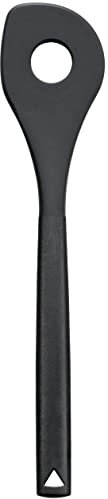 triangle miscelazione Cucchiaio Silicone, Silicone, Nero, 26 x 5,5 x 1,5 cm