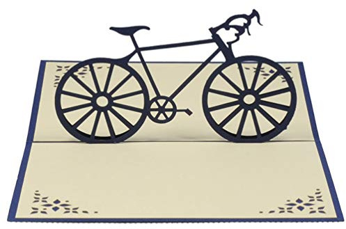 Favour Pop Up® - Biglietto di auguri 3D – bella bici da corsa. Il biglietto di auguri perfetto per compleanno, anche per buoni o regali in denaro. 13 x 18 cm ALTFX050