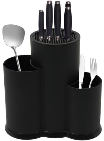 biniliubi - Portacuchillos para cuchillos y cocina, portacuchillos universales y antideslizantes, almacenamiento securiario, utensilios de cocina, organizador de cuchillos agujeros de escape