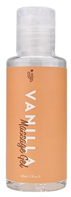 Loving Joy Aceite de masaje de vainilla 60 ml, aceite de masaje comestible, aceites de masaje para una cita nocturna, aceite de semilla de uva y vitamina E para el bienestar erótico y el masaje
