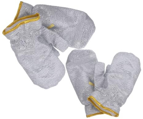Mikikit Guantes de Limpieza para Cocina 4 Piezas de Aluminio y Goma