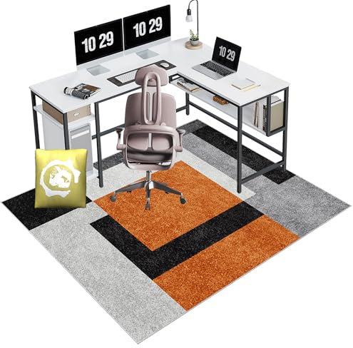 Tappetino per sedia da gioco, resistente tappetino per sedia da ufficio per pavimenti in legno duro e tappeti a pelo basso, protezione multiuso per sedie a rotelle e sedie da scrivania