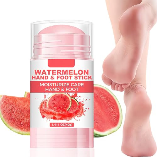 Moisturizing Foot Cream - Fusscreme Sehr Trockene Füsse Hornhaut - Watermelon Fußcreme Stick - Anti Hornhaut Creme - Hydrating & Anti-Cracking Fußcreme für Hände und Fusspflege -1.41 Oz