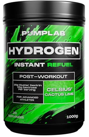 Post-Workout Hydrogen Elektrolytformel, 1000g med Smak Cactus Lime | Ger vätskebalans, elektrolyter och kolhydrater för uthållighet och snabb återhämtning under och efter träningen, från Sverige