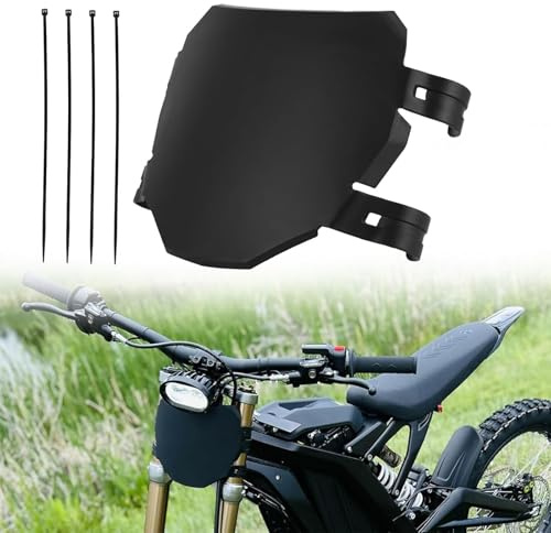 Motorrad-Nummernschild vorne, universelles Nummernschild für Surron Light Bee X/L1e Talaria MX4 SX CRF YZ YZF E-Bike Motocross,Passt zu den meisten DH Dual Crown Gabeln