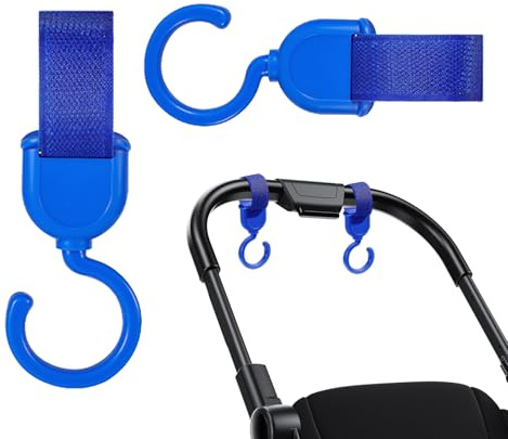 Clips De Cochecito - Gancho Organizador 2pcs De Carga Robusta | Clip De Gancho Mamá Para Bolsas Pañales, Supermercado, Sillas De Ruedas, Accesorios De Viaje