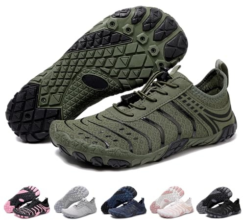 Barefoot Shoes Quick Dry Aqua Shoes Water Shoes Men Women Summer Beach Shoes Toe Protection Non Slip Swimming Shoes Lightweight Stylish River Shoes