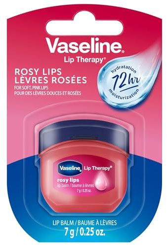 Vaseline Lip Therapy Rosy Lips 7g Tub Rosy Tint, Packaging May Vary