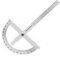FEMONGY Winkelmesser, Winkelmesser Metall 0-180° Edelstahl Goniometer mit Feststellschraube, Universal-Winkelmesser mit Skala Lineal für Schule Tischler DIY Malerei Zeichnung Anzeichnen (150mm)